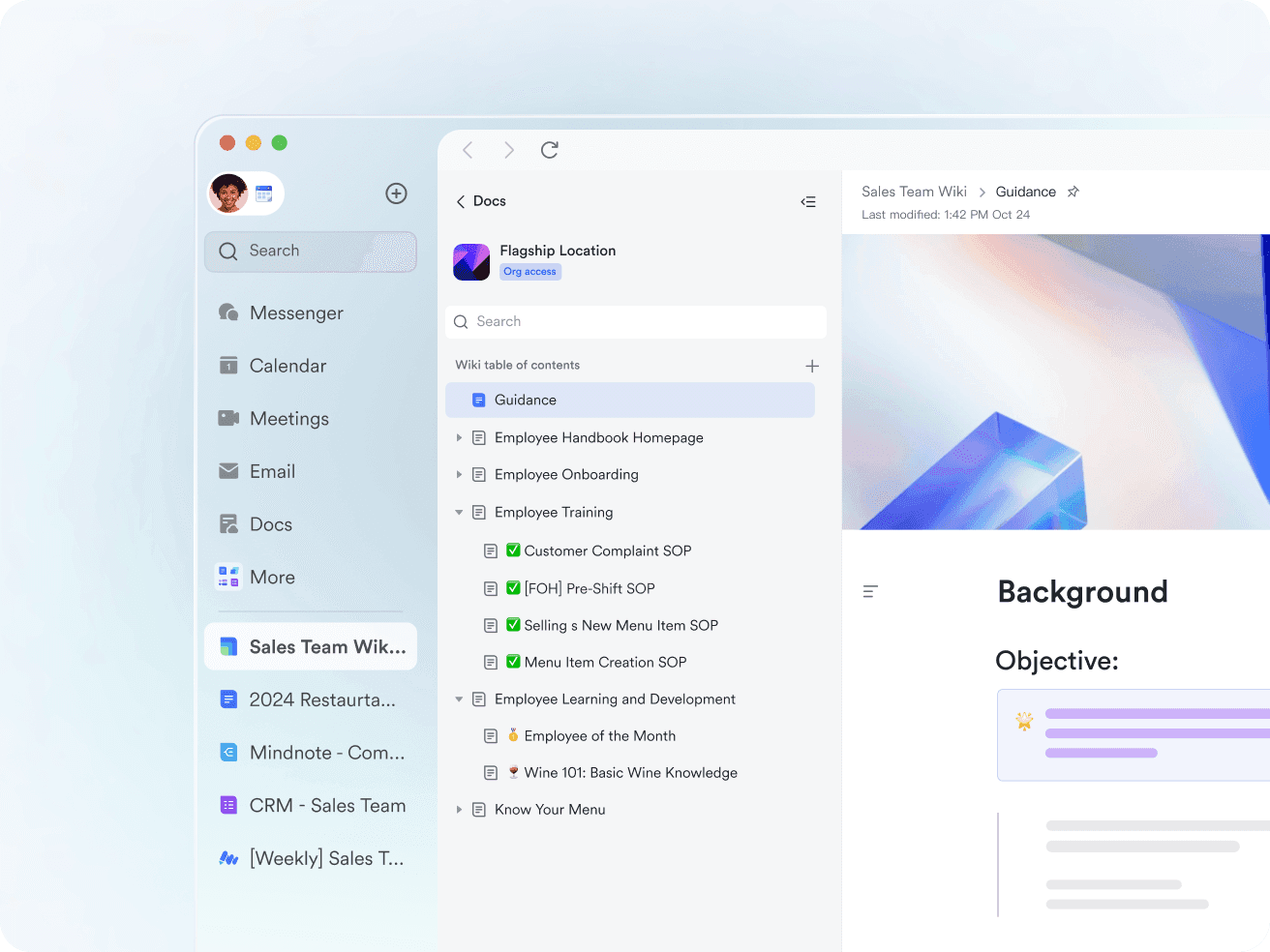 Create SOPs and guides by Lark Docs