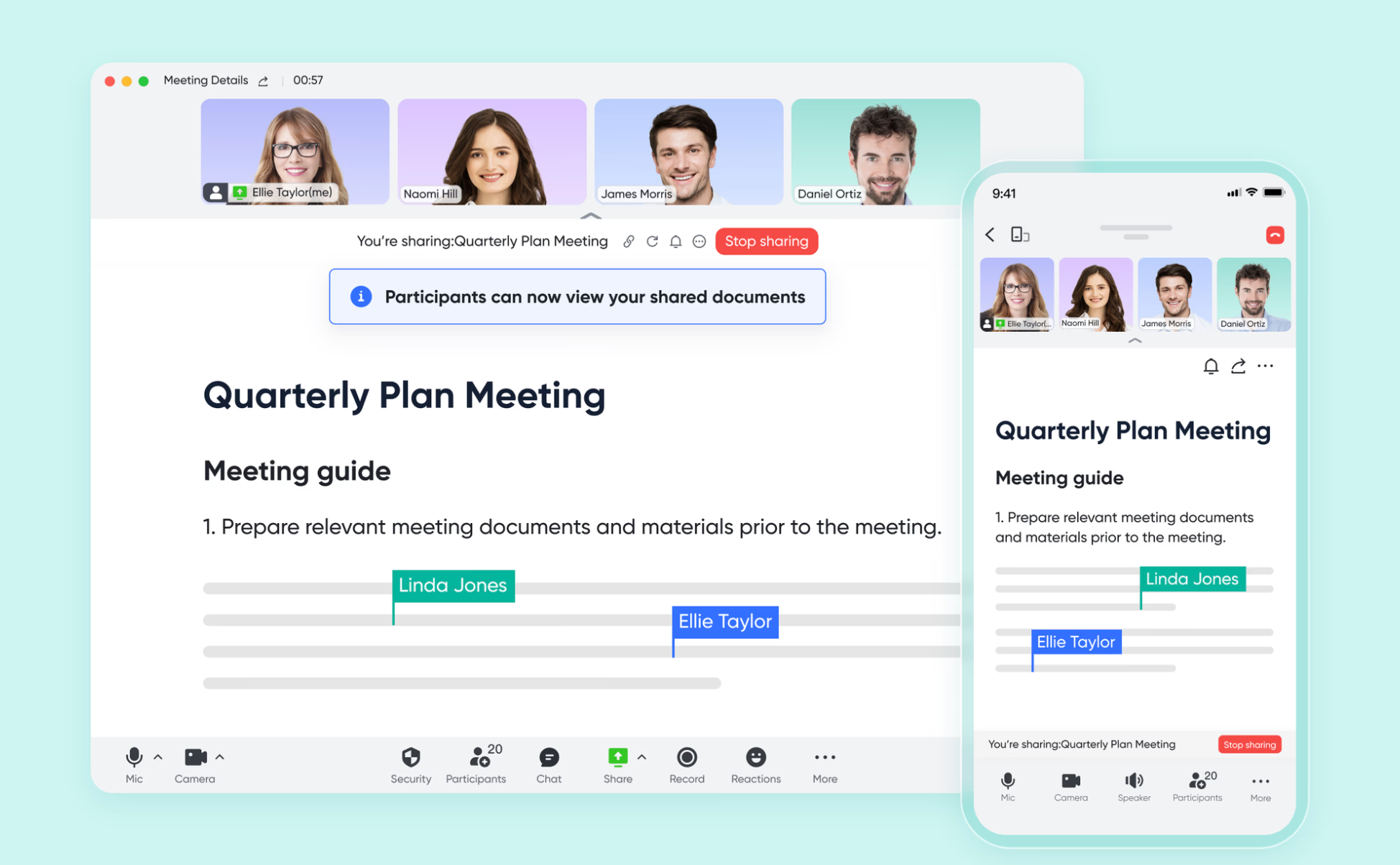 Lark Magic Share allows team members to view at their own pace