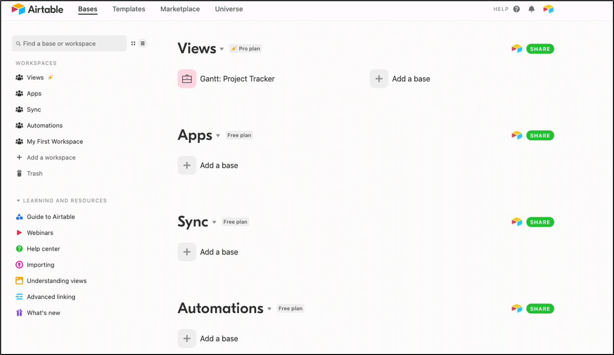 Airtable: Workflow management systems