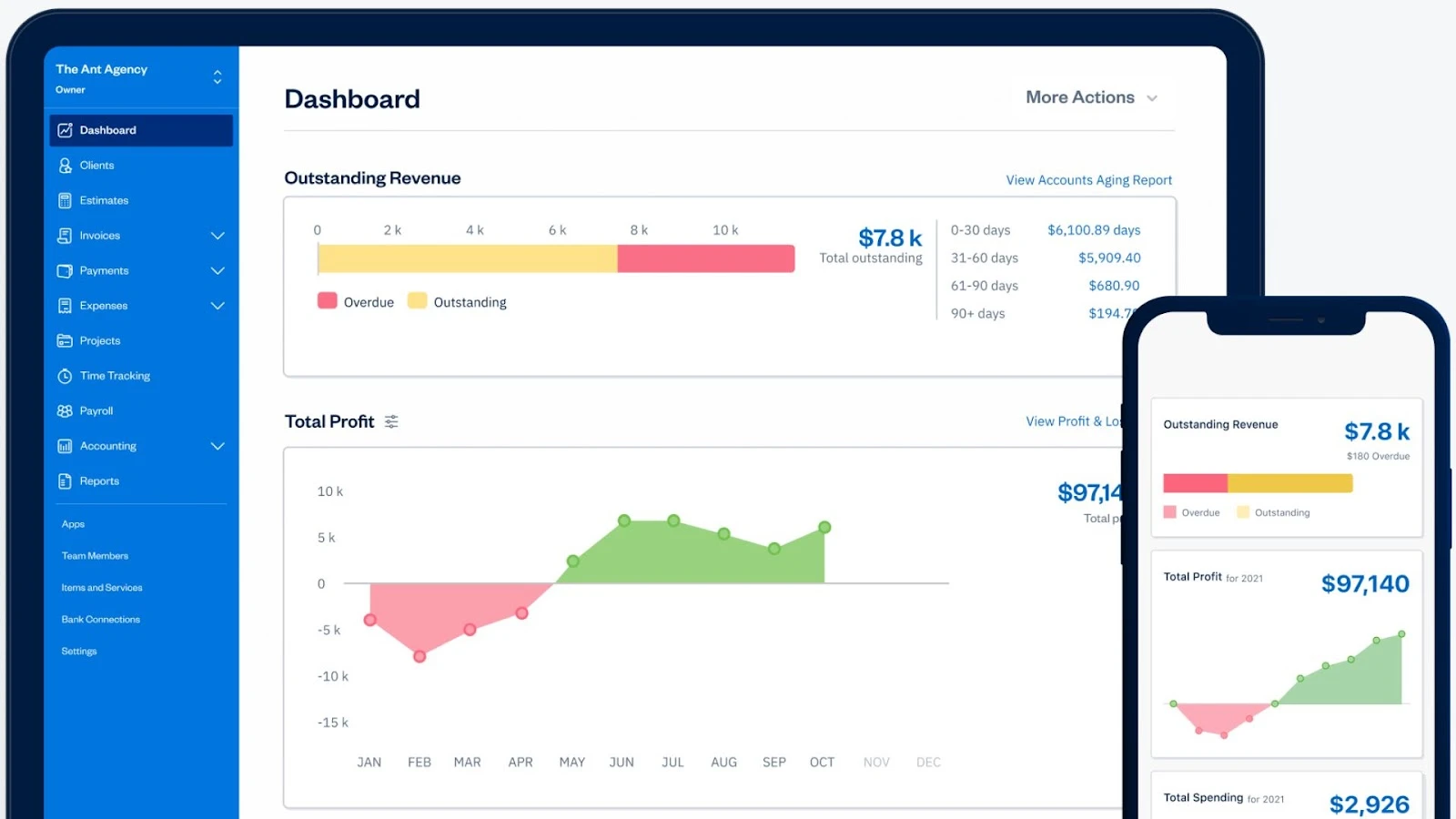FreshBooks is an accounting and expense tracking software
