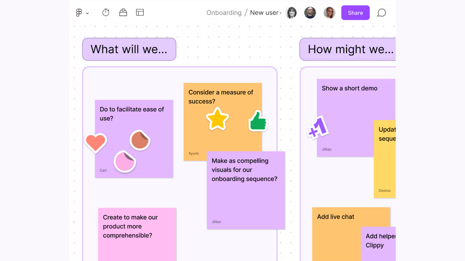 Interface of FigJam, one of the top flowchart software options