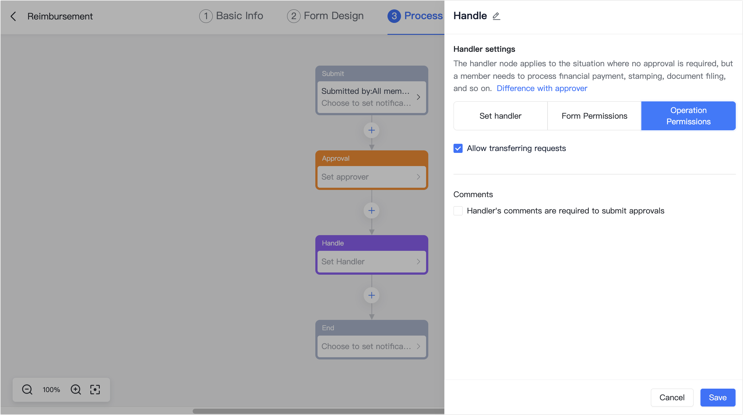 Admin | Add handlers to the approval process