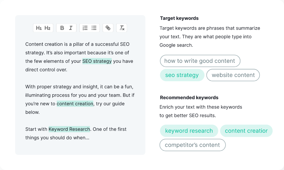 SEO and analytics in Semrush
