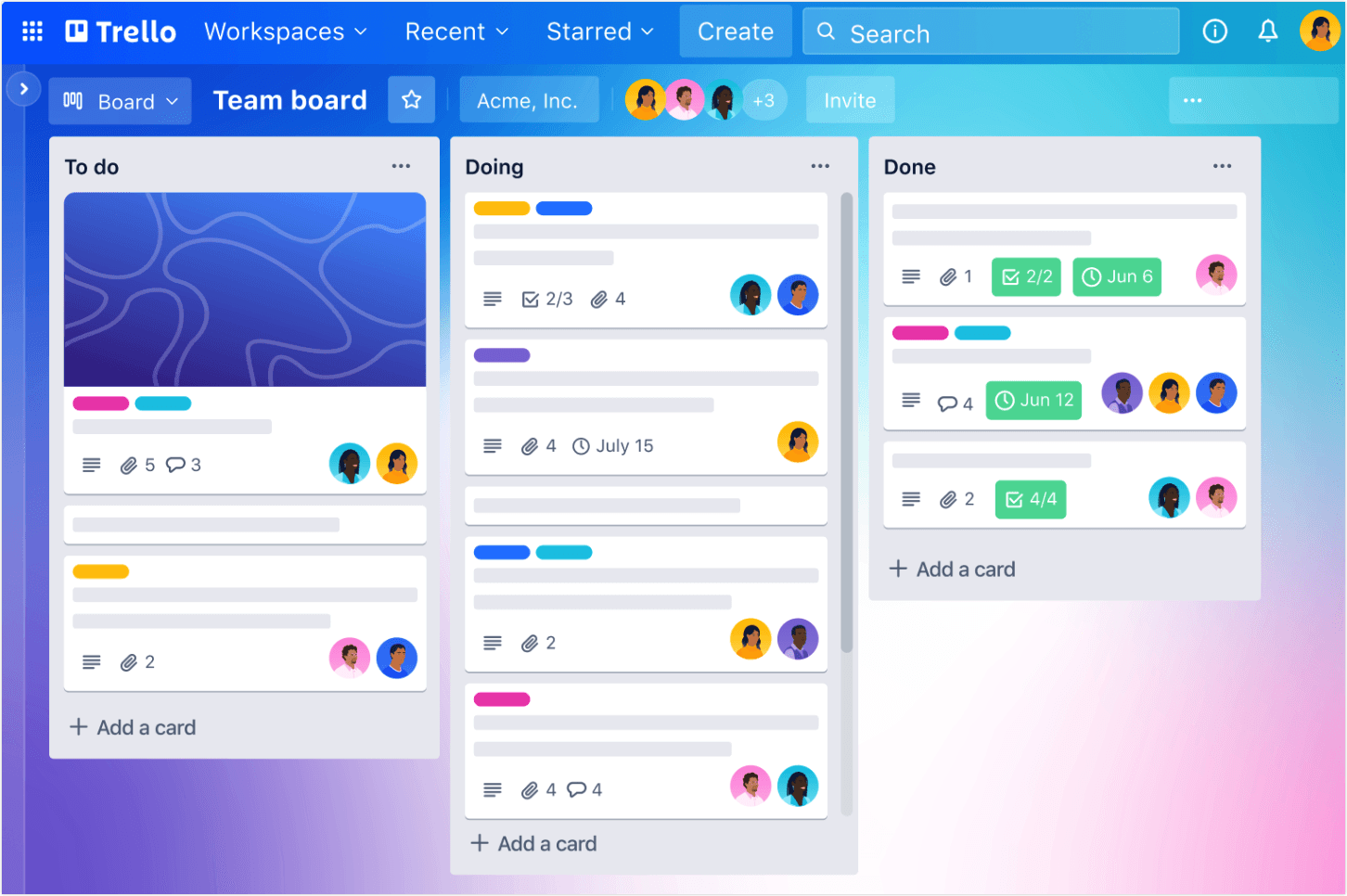 Trello boards
