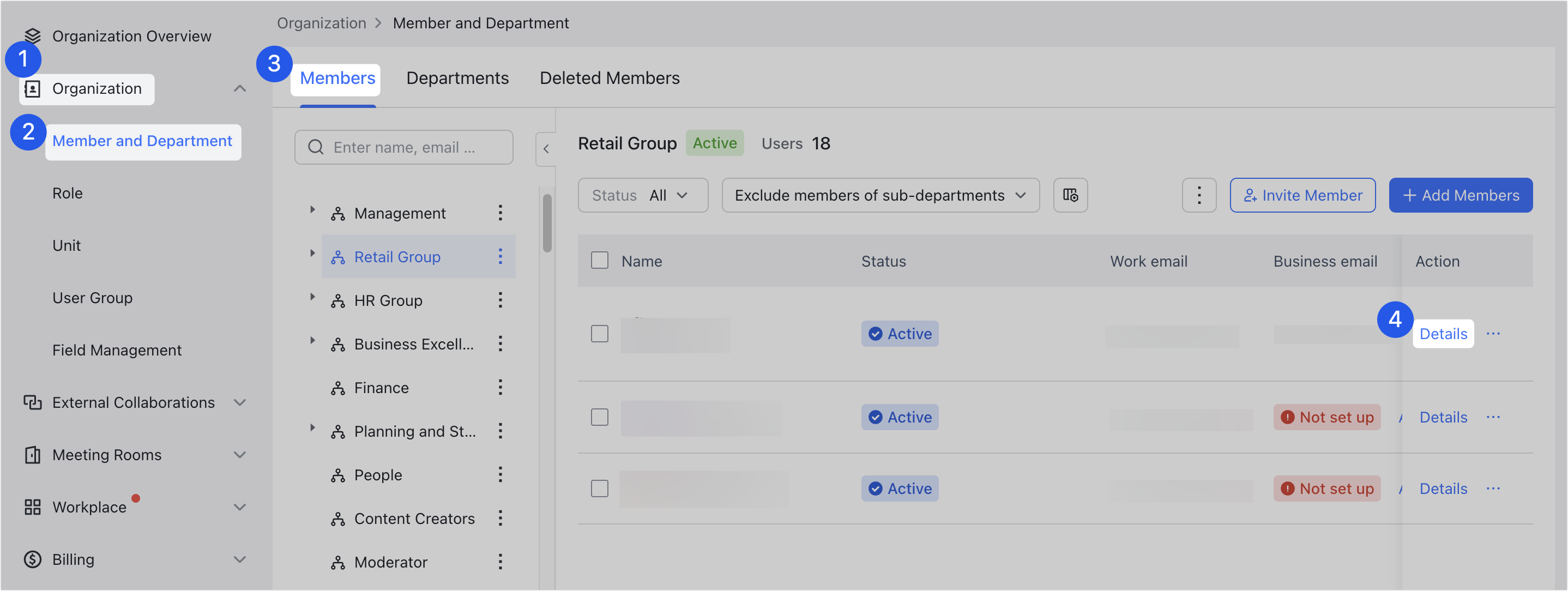 Admin | Modify member information