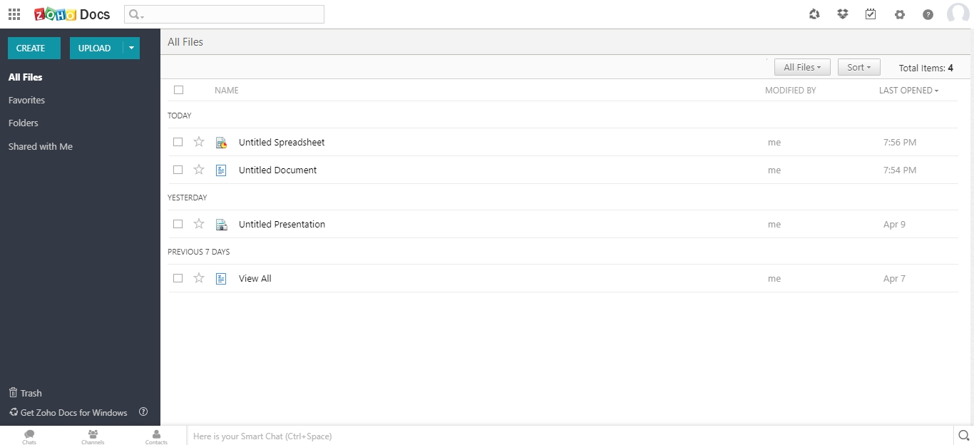 Cloud document management using Zoho Docs