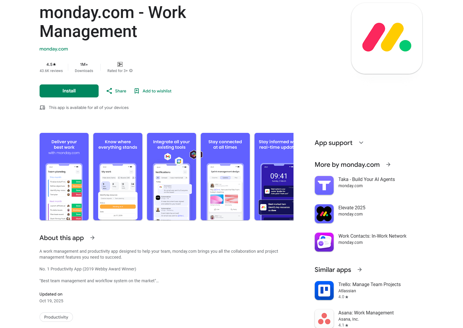 Monday.com for visual planning