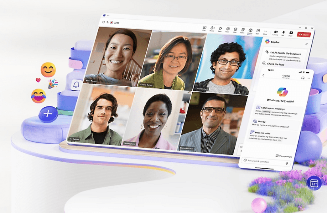 Interface of Microsoft Teams