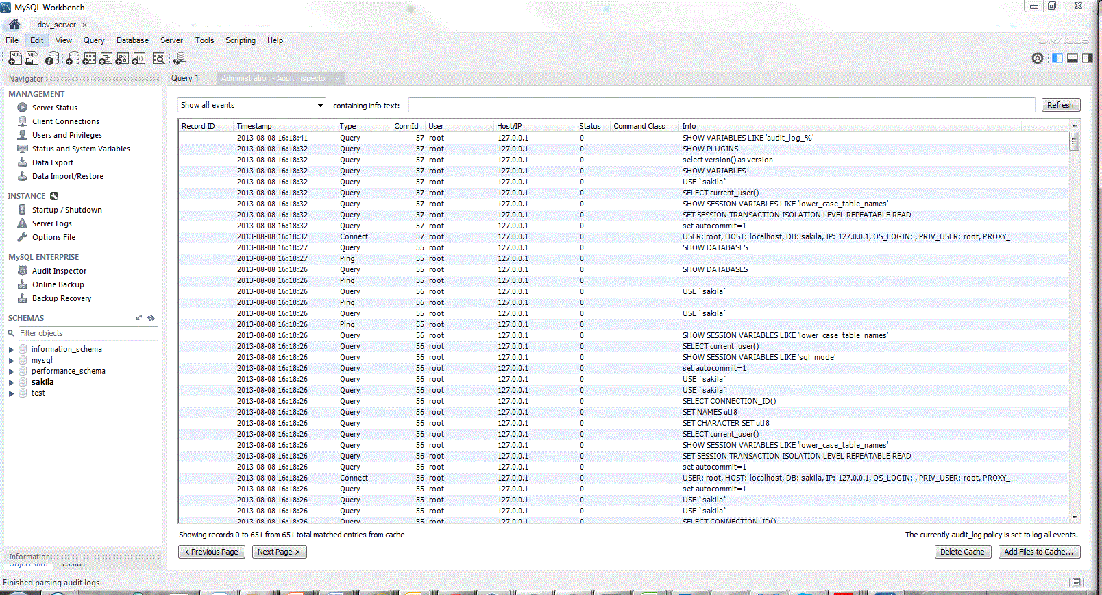 MySQL workbench for widely used relational database software
