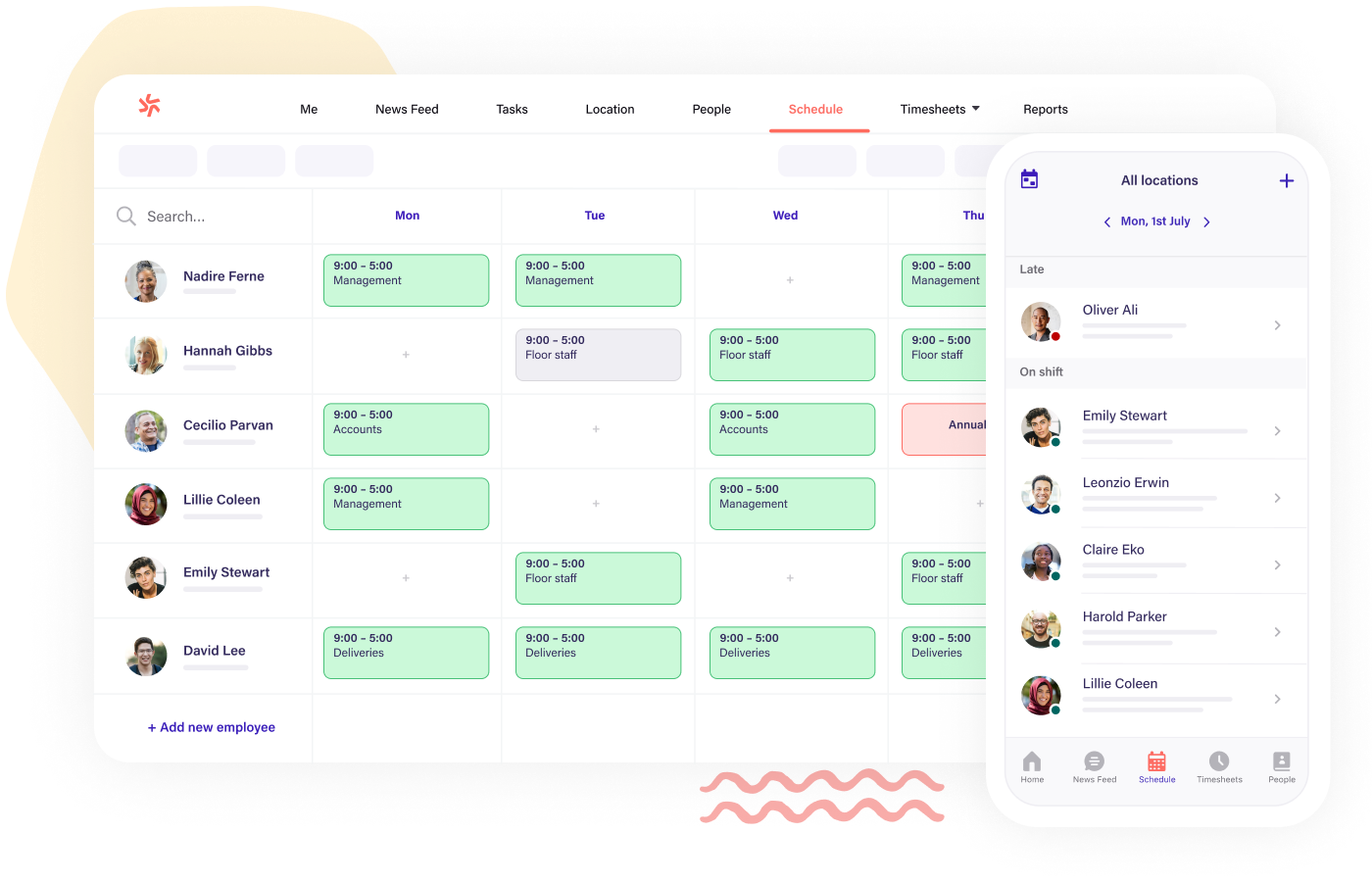 Deputy: Workforce scheduling software for shift teams