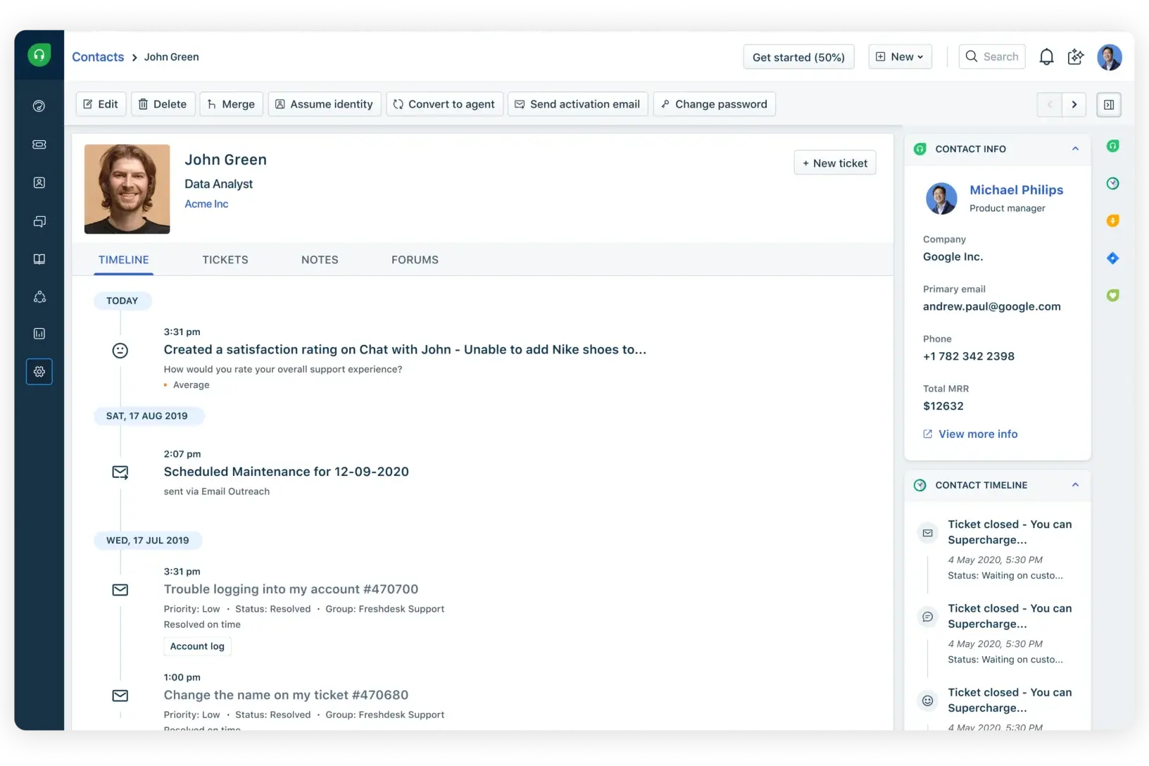 Freshdesk is a user-friendly helpdesk for growing support teams
