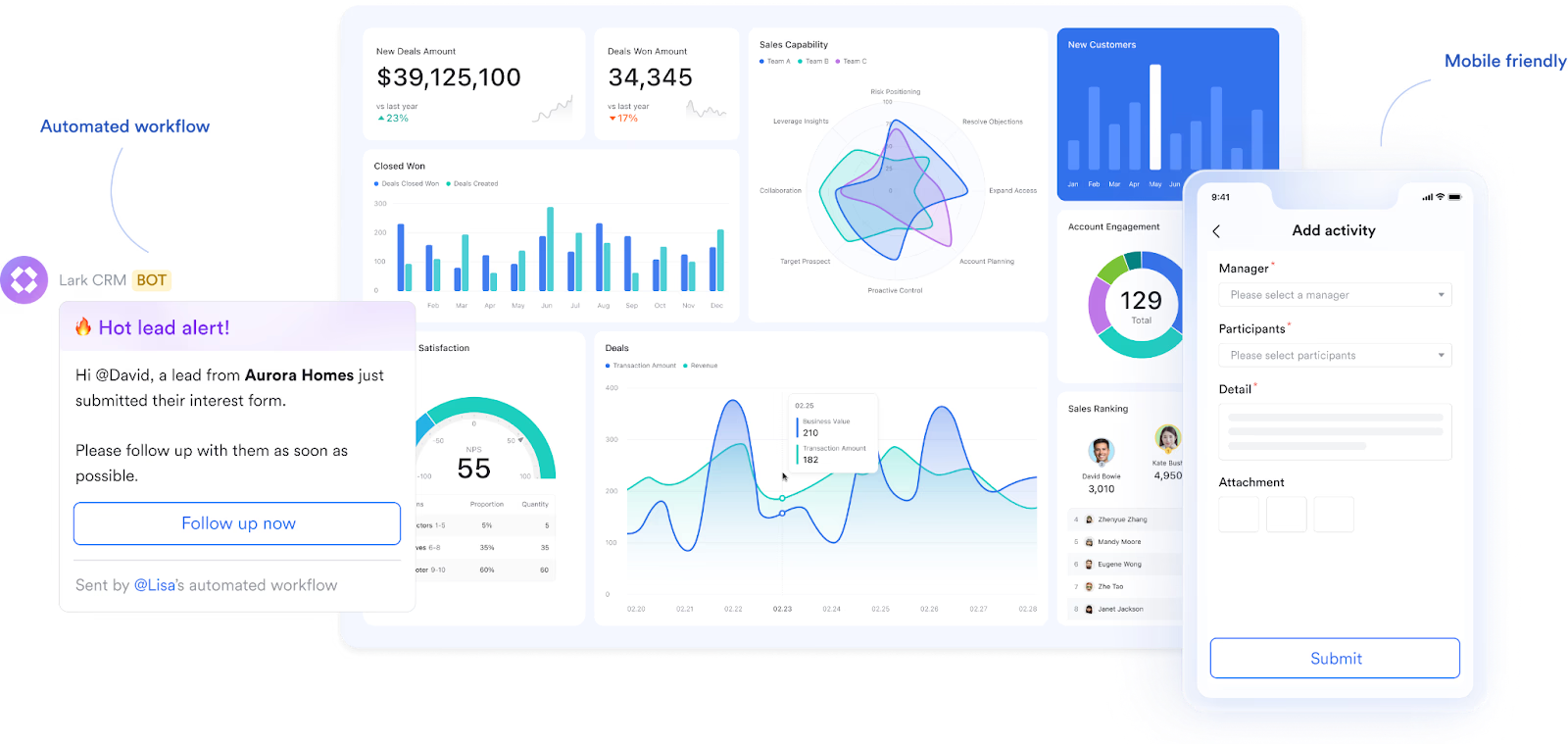 Lark Base clud CRM software