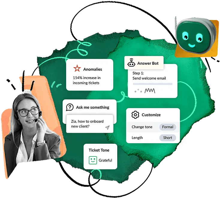 Zoho Desk features