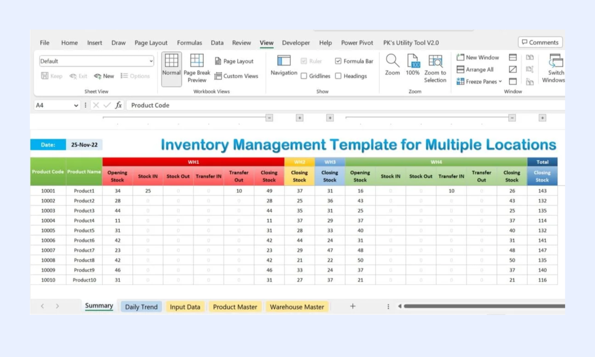 Manage location-based audits through this template