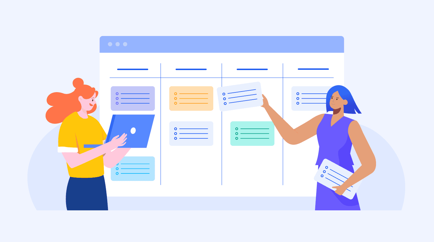 Illustration of agile project management concepts