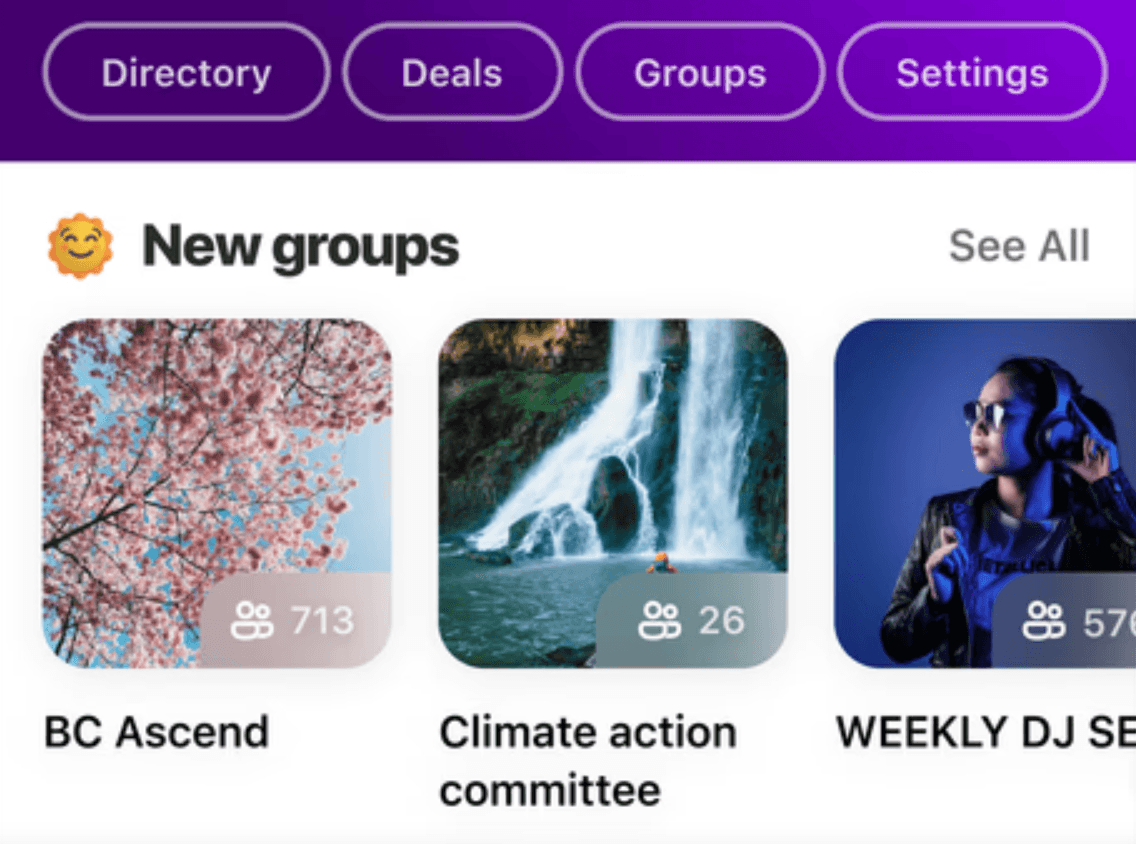 A use case of GroupMe