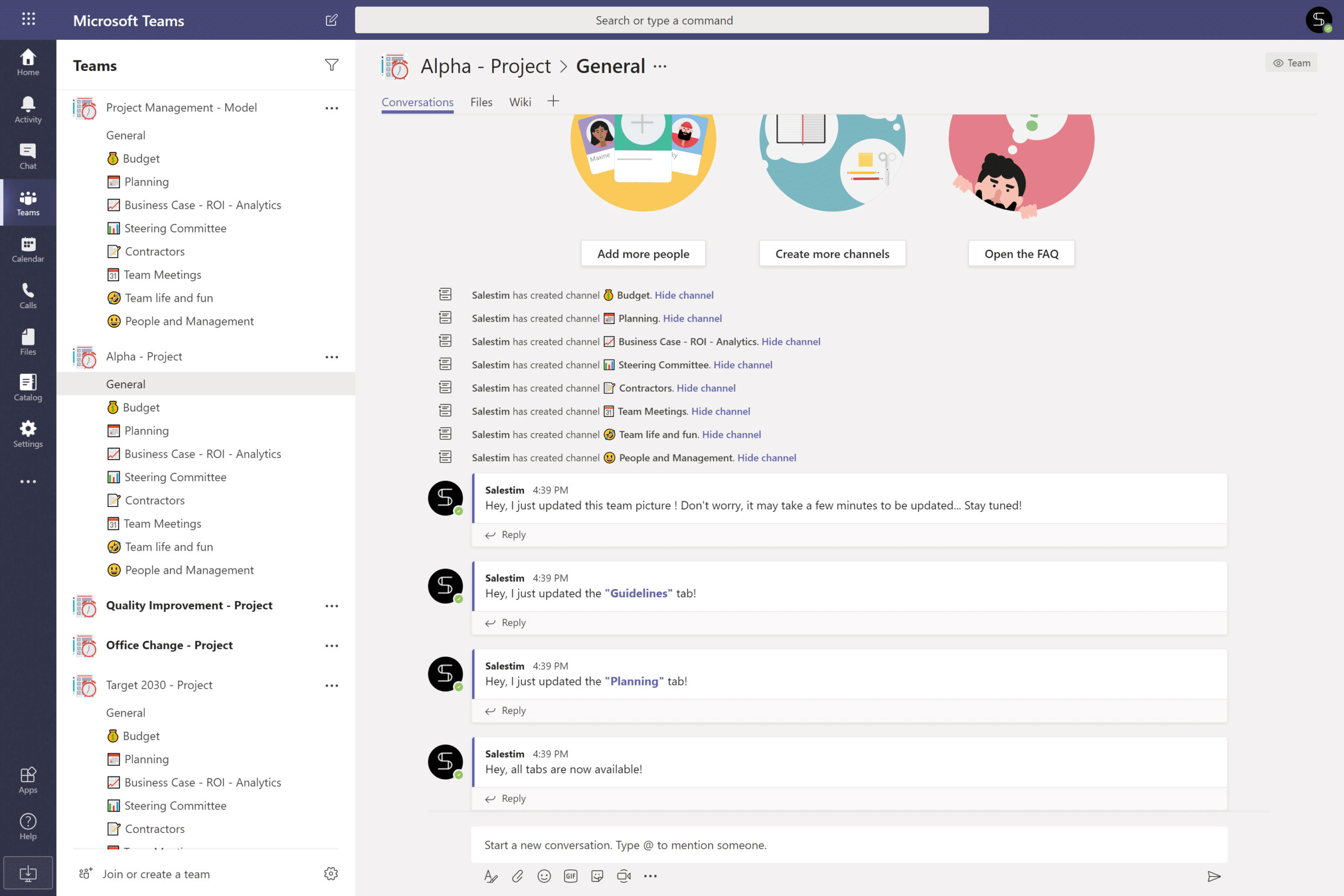 General Project Management template