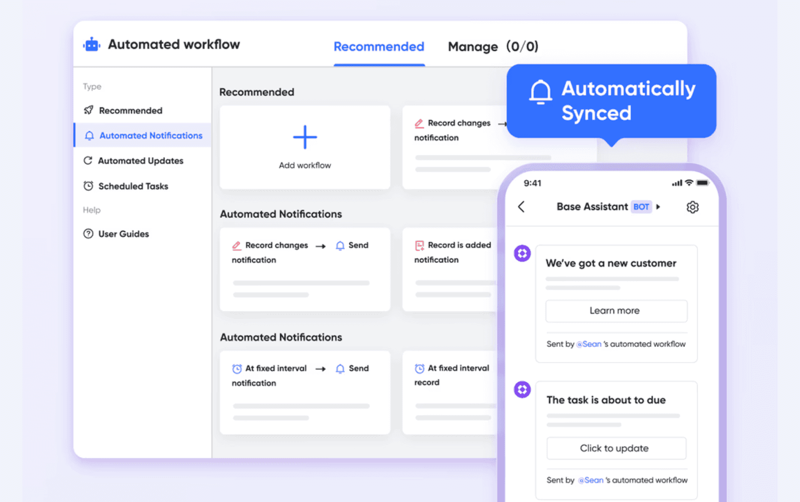Automation workflow in Lark Base