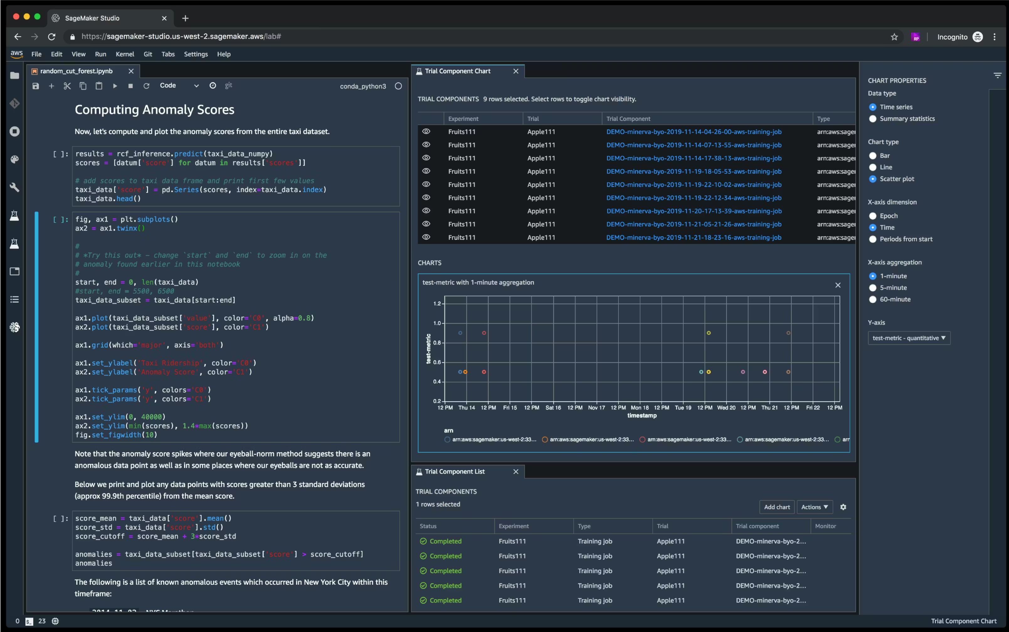 Amazon SageMaker machine learning development platform