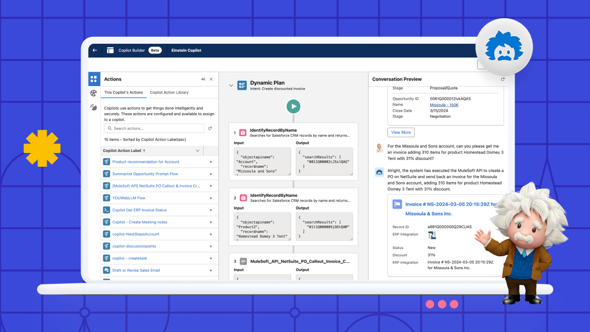 Salesforce's AI-enabled CRM, powered by an AI assistant called Einstein