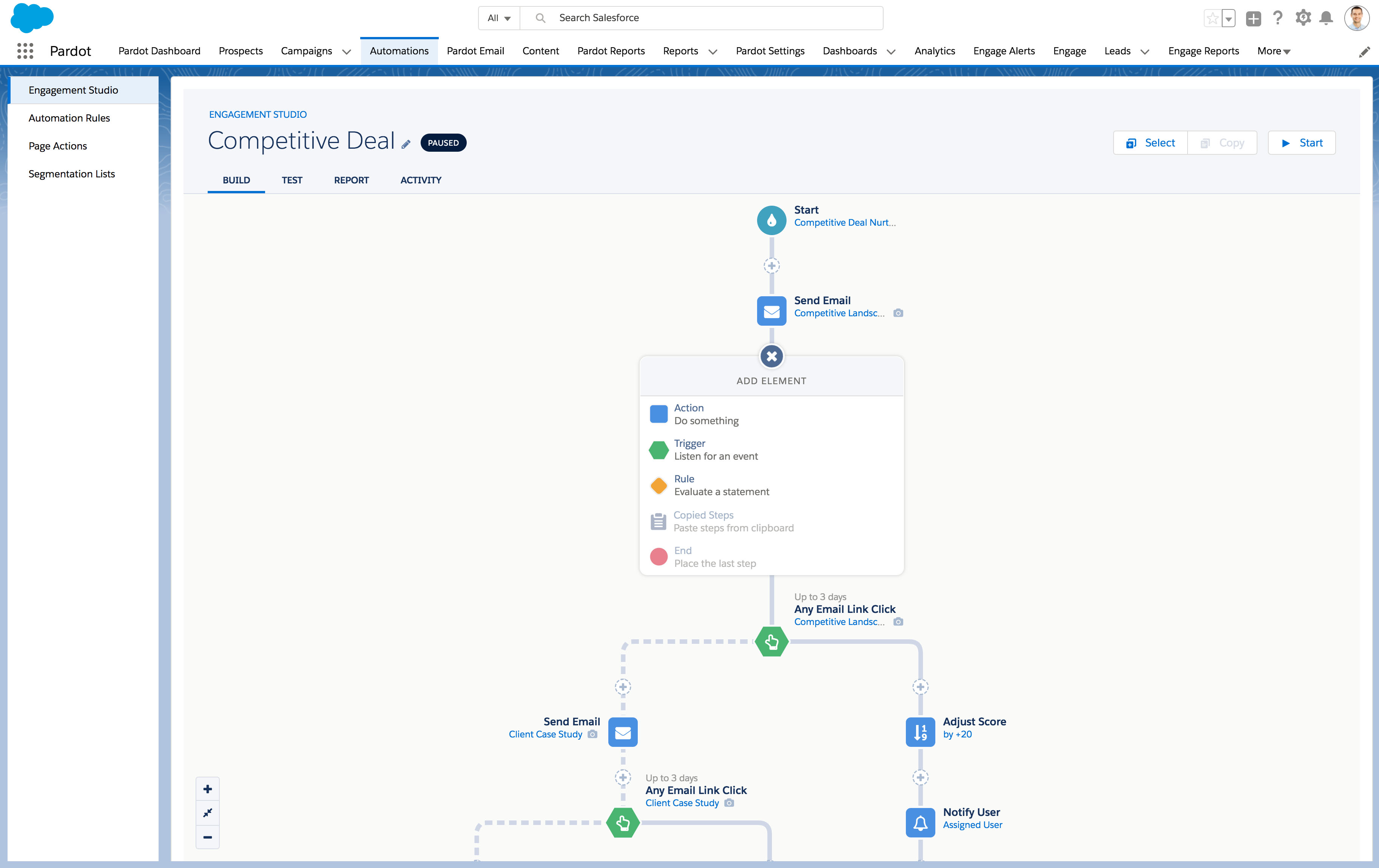 Record-driven automation that assigns absolute ownership