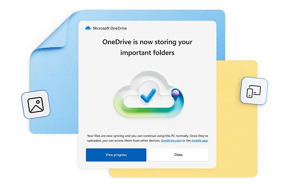 Back up your important files with Microsoft OneDrive