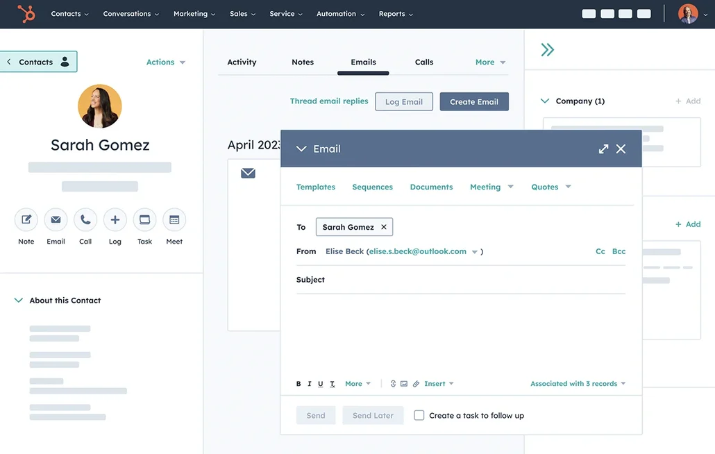 HubSpot CRM for free for growing teams