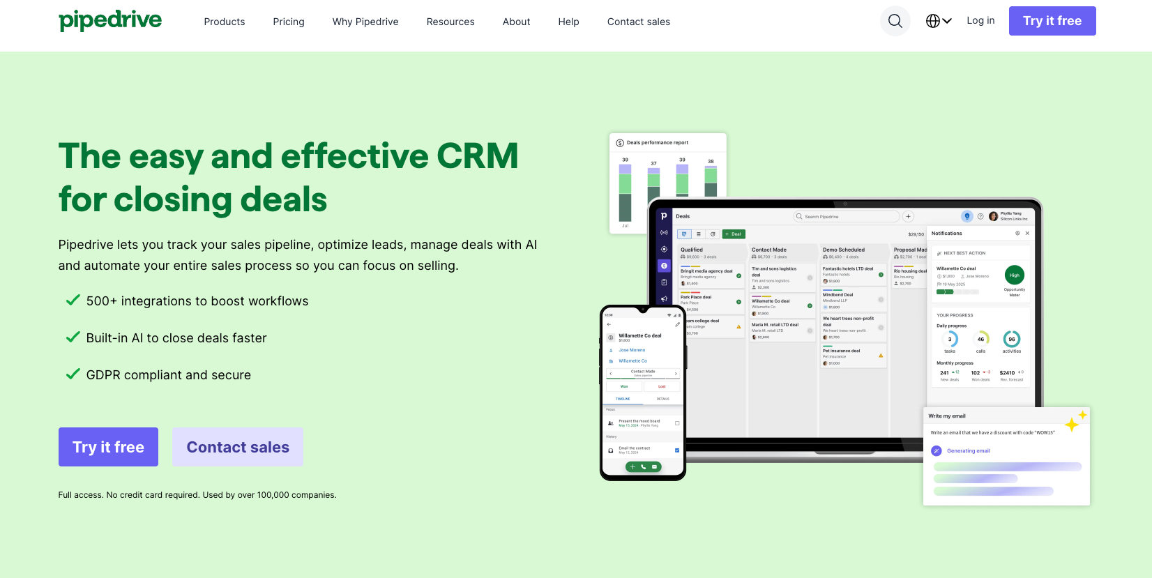 Pipedrive as a SaaS CRM software