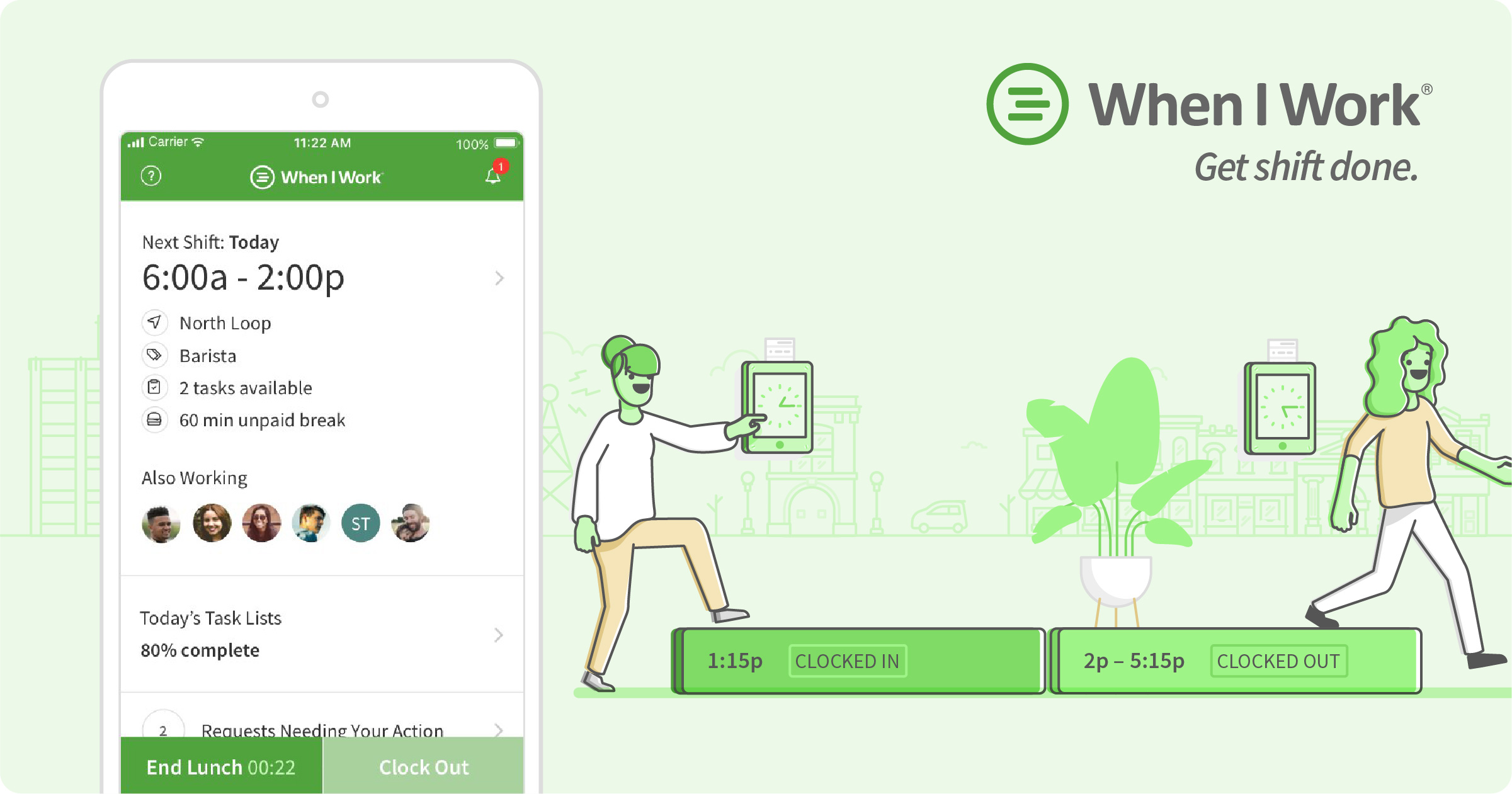 When I Work: Fast, accurate time clock app