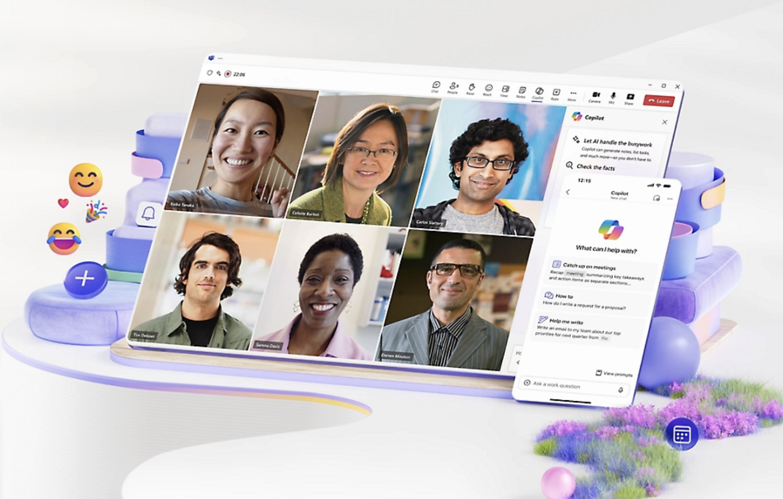 Teams supports project collaboration