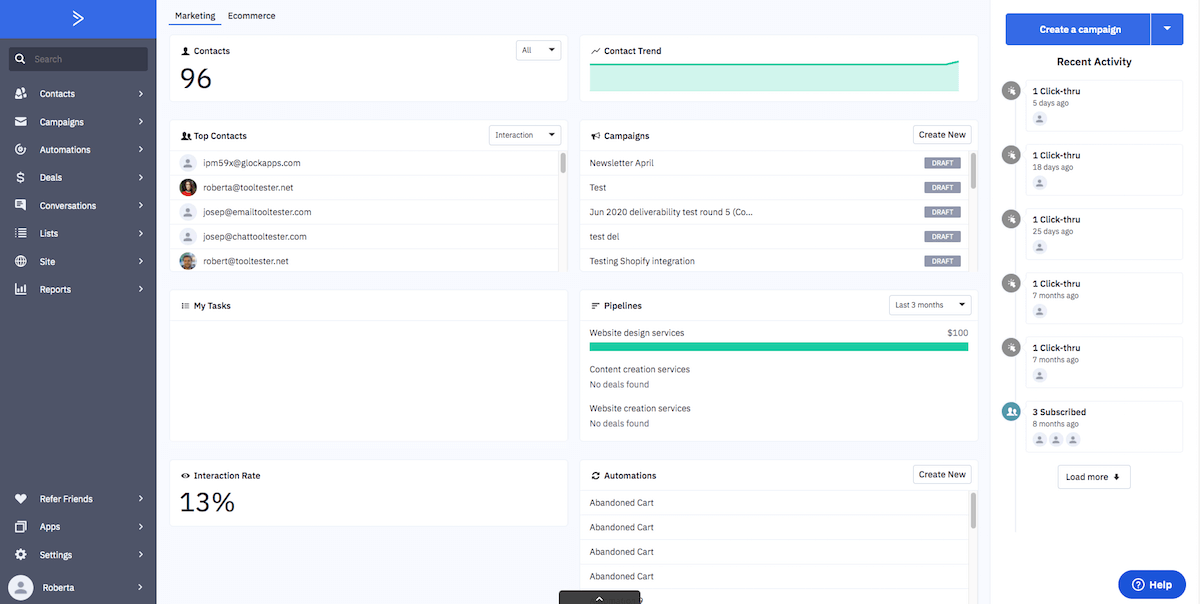 ActiveCampaign email-first CRM marketing automation