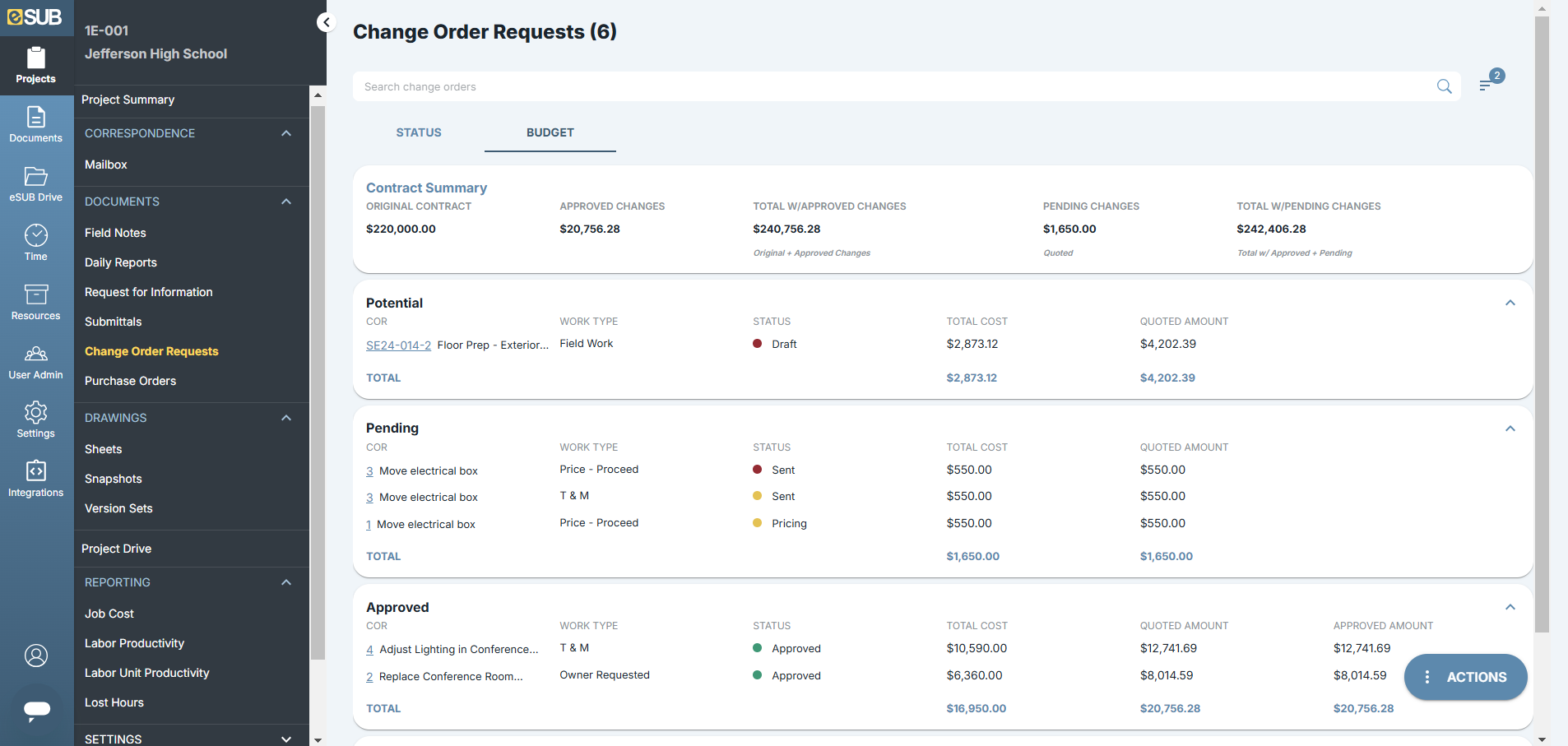 eSUB is contractor management software