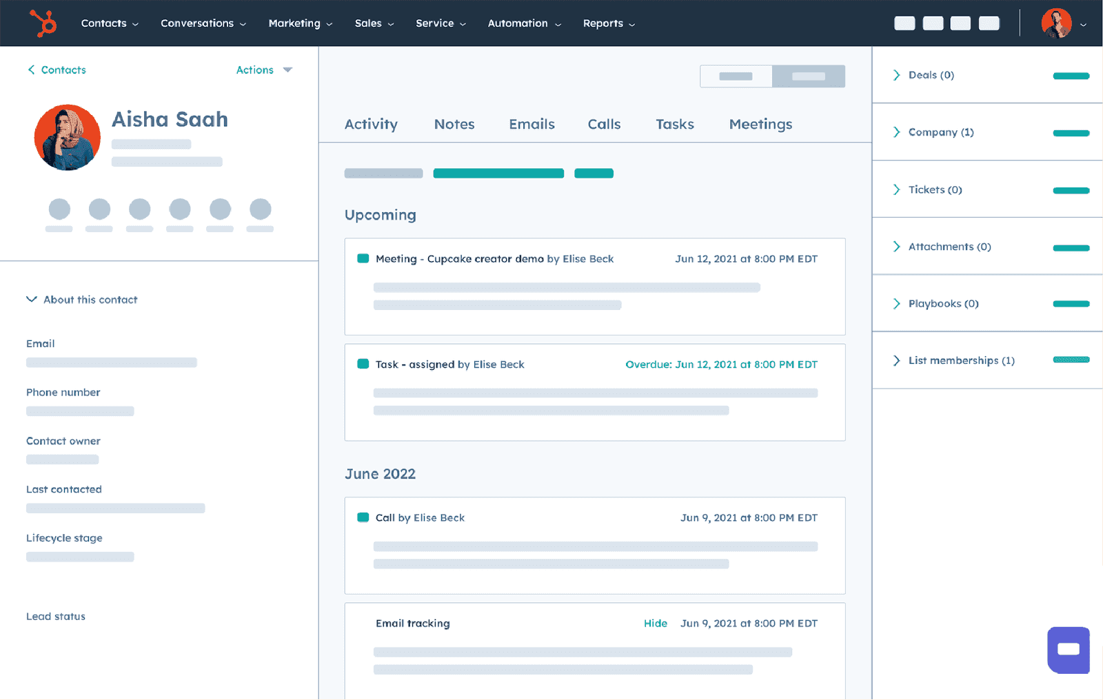 Collaborative communication in HubSpot CRM