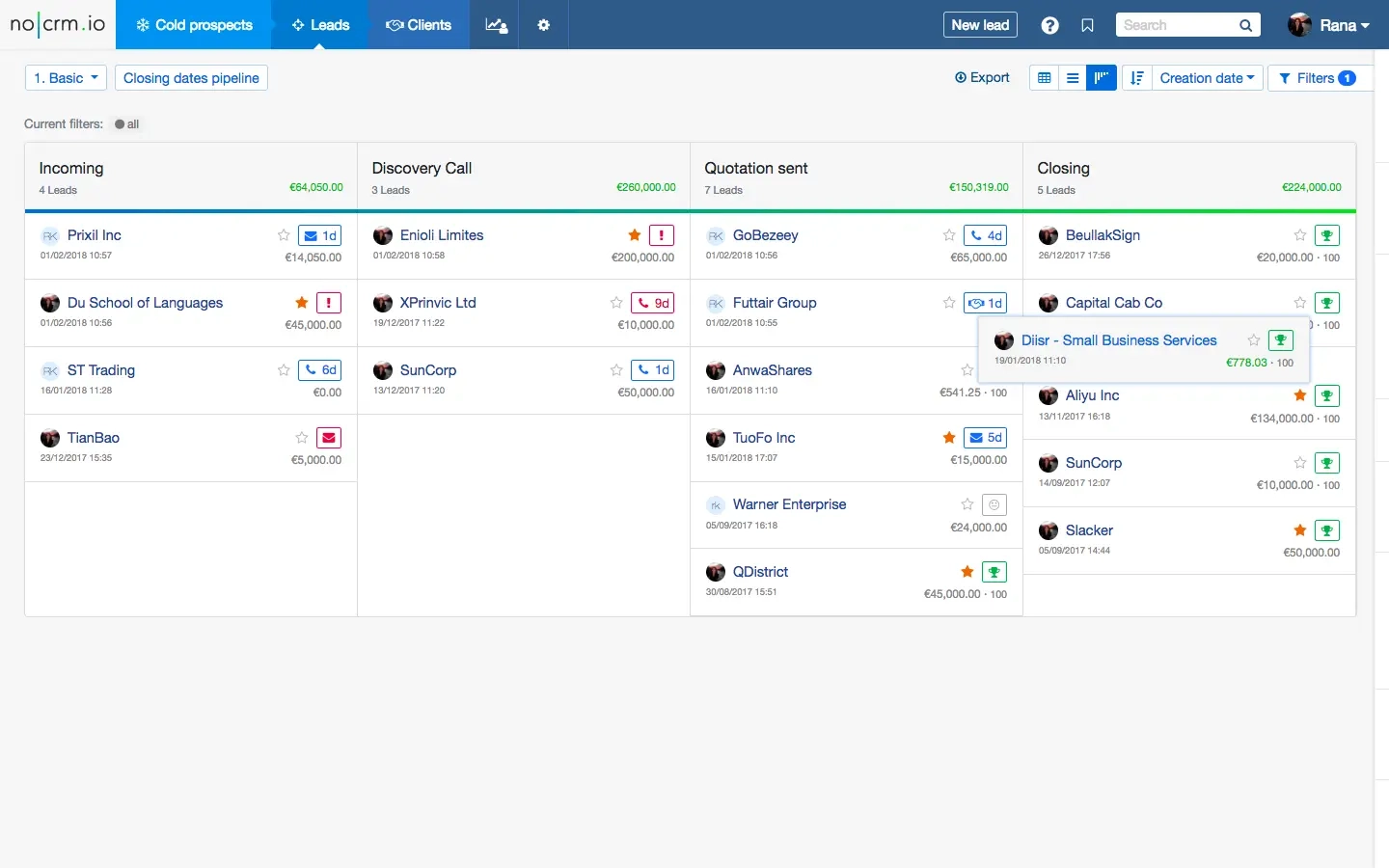 Nocrm.io no code crm builder