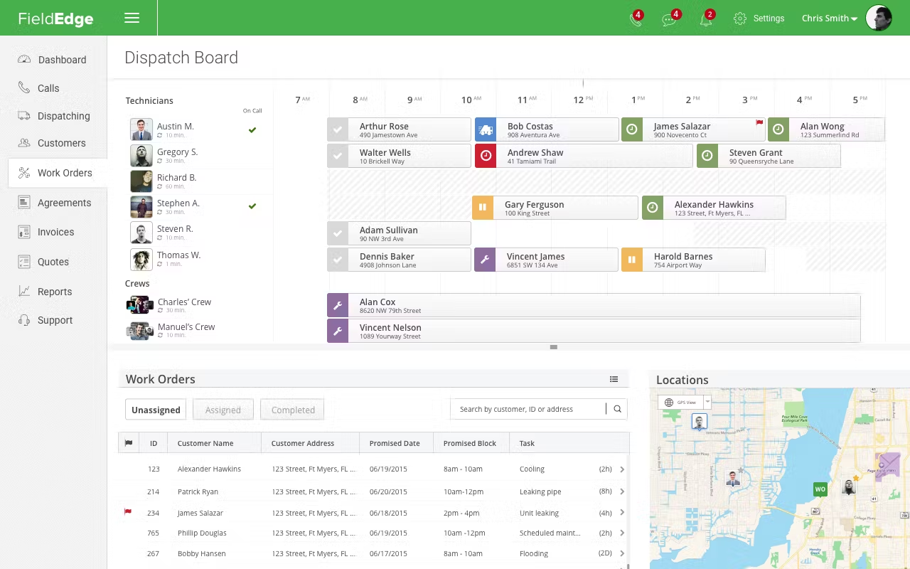 FieldEdge service dispatching and billing with QuickBooks integration