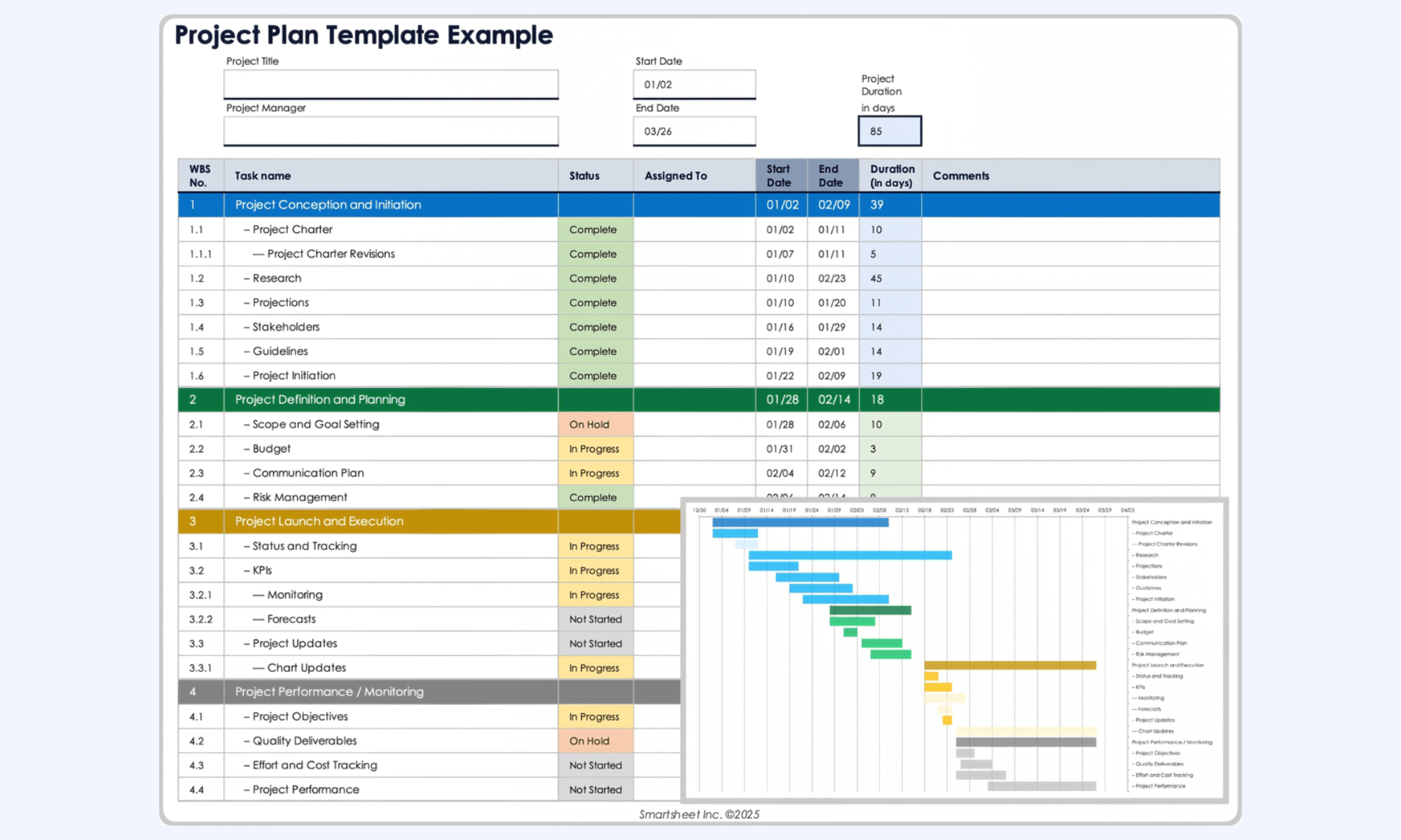 Smartsheet spreadsheet-style online project management tool
