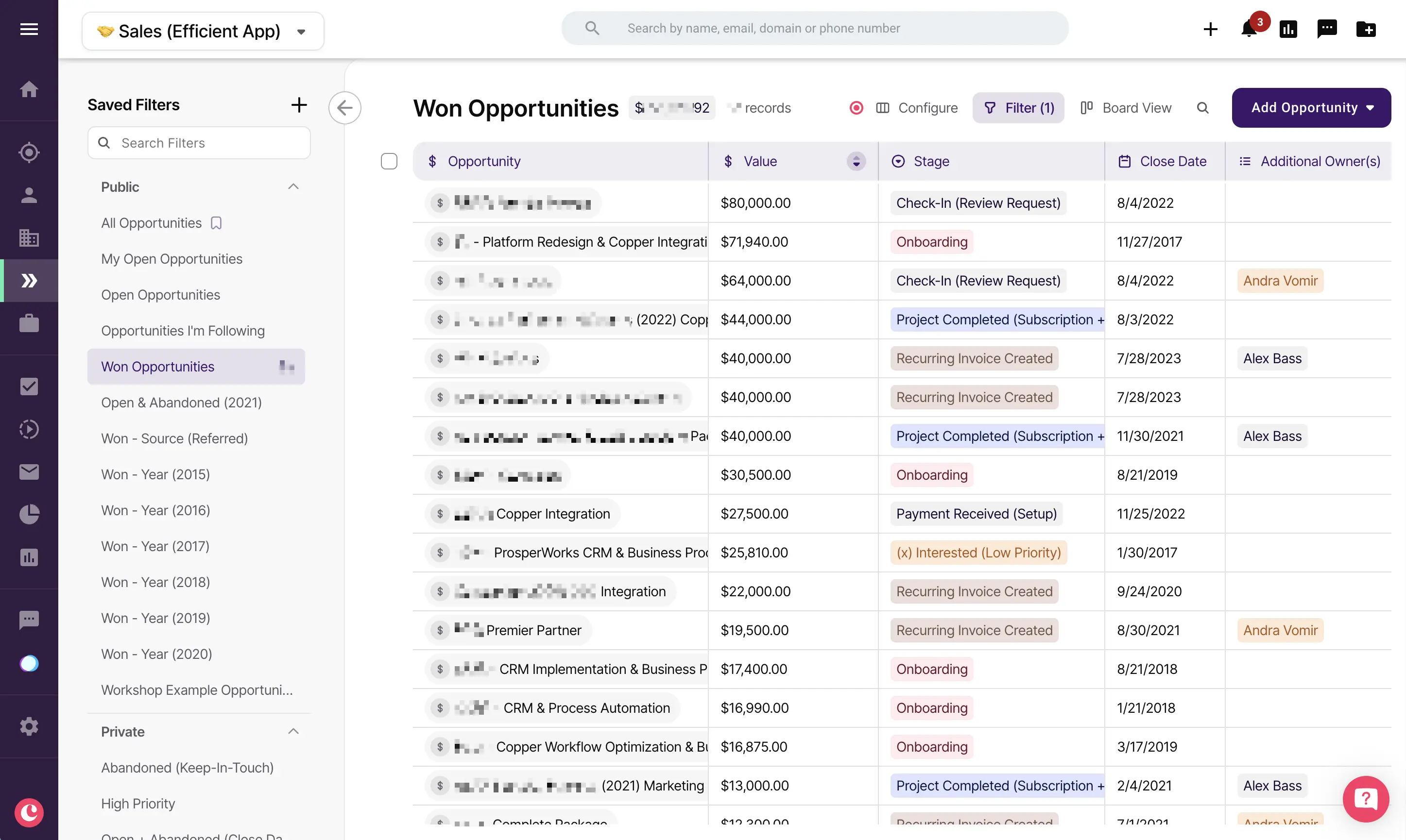 Copper CRM Google workspace template
