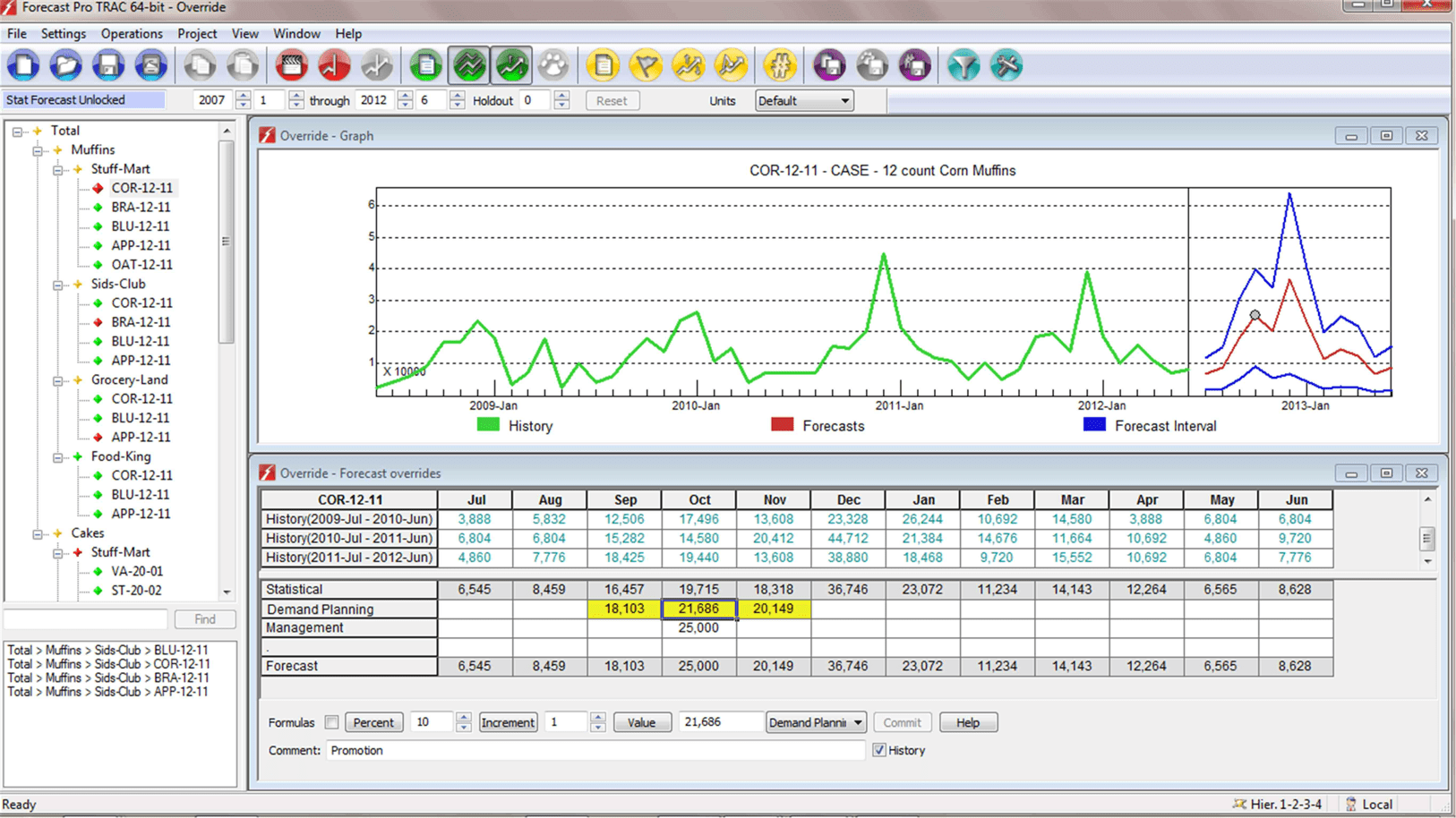 Forecast Pro is an advanced statistical forecasting software