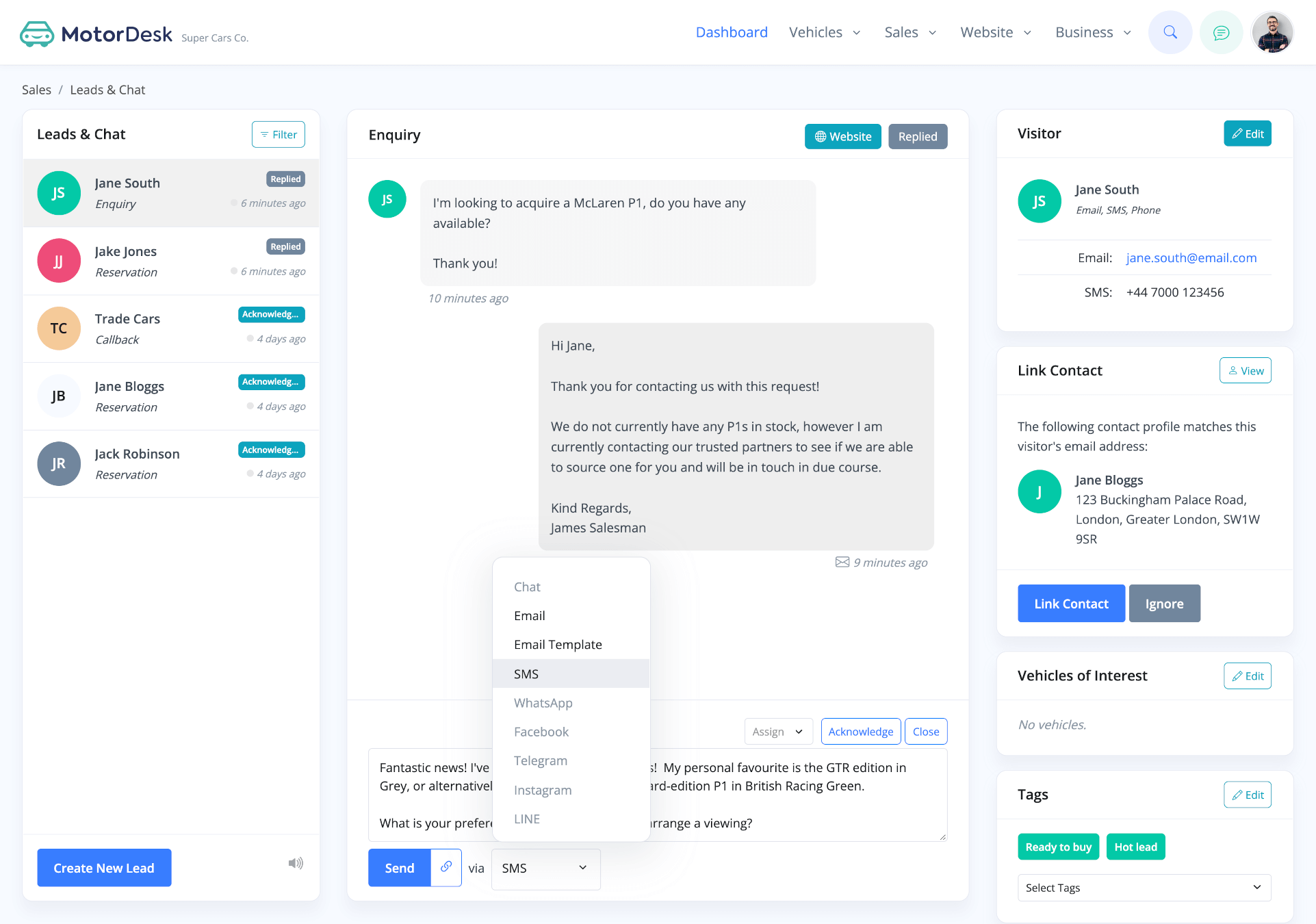 MotorDesk provides an all-encompassing stock management solution