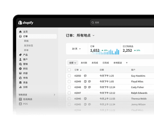 Manage everything in Shopify