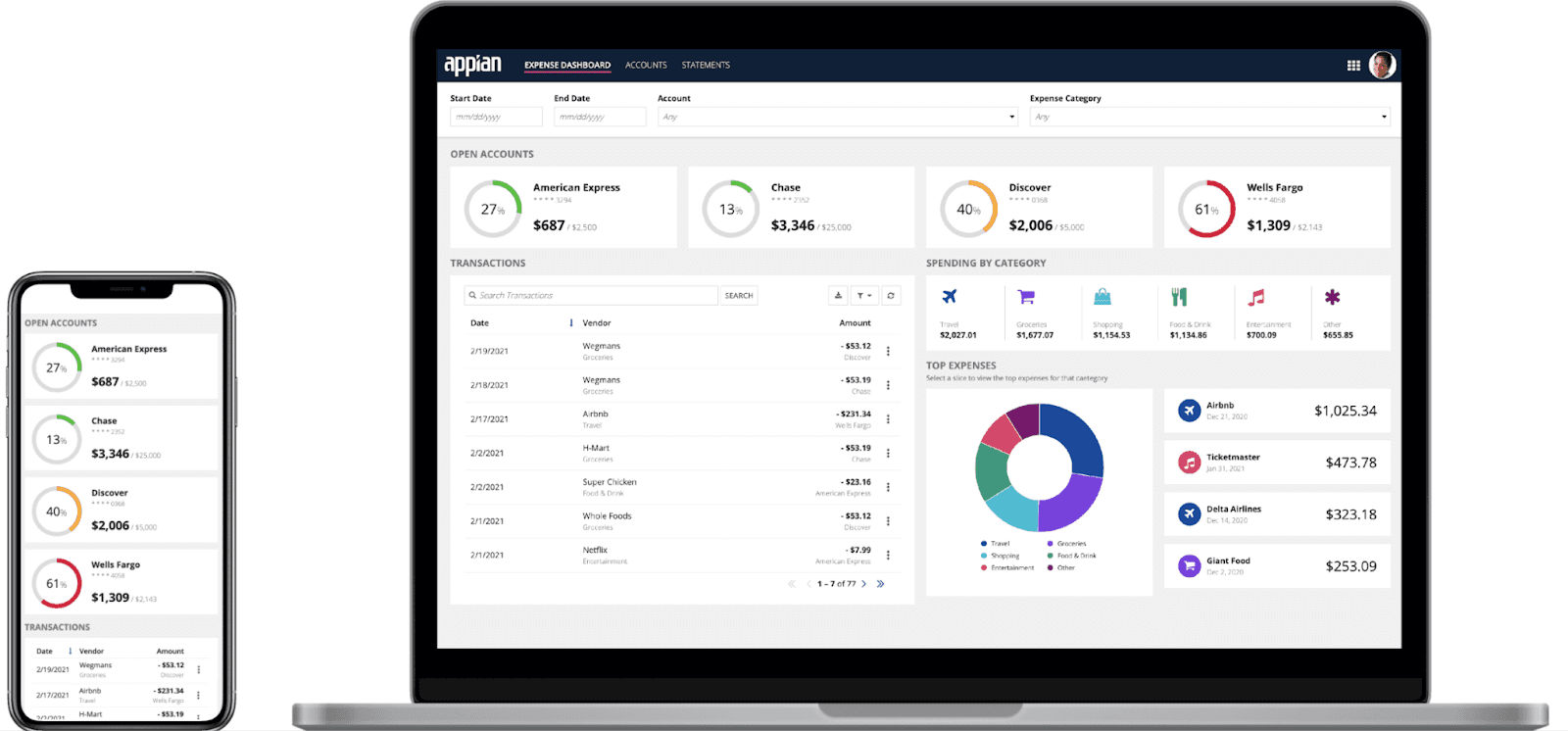 Appian extends Low-code approach