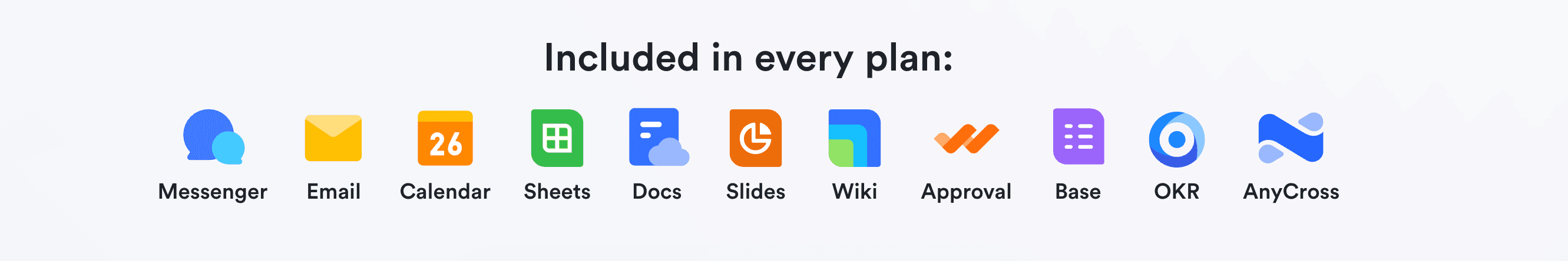 Products included in Lark's free plan