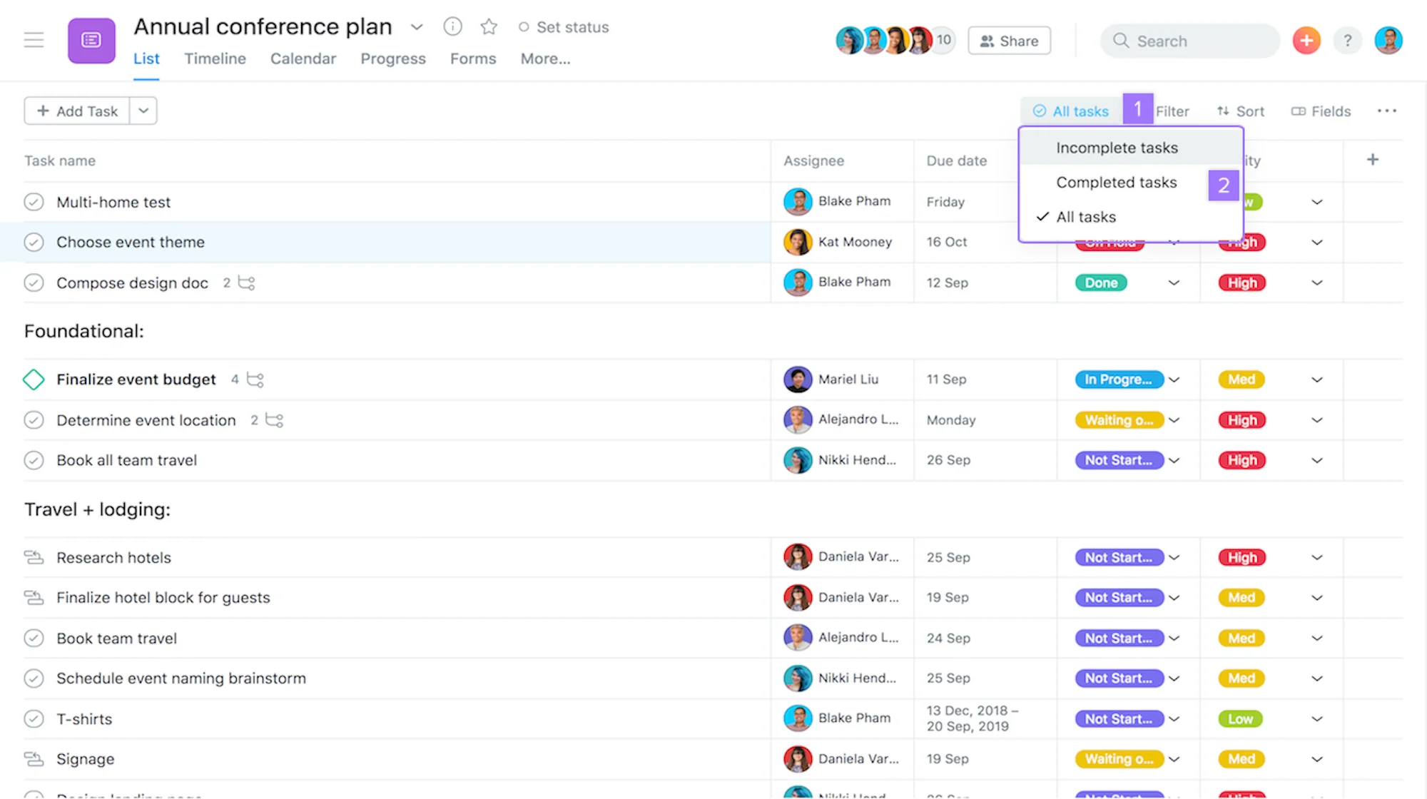 Asana robust task management and collaboration platform