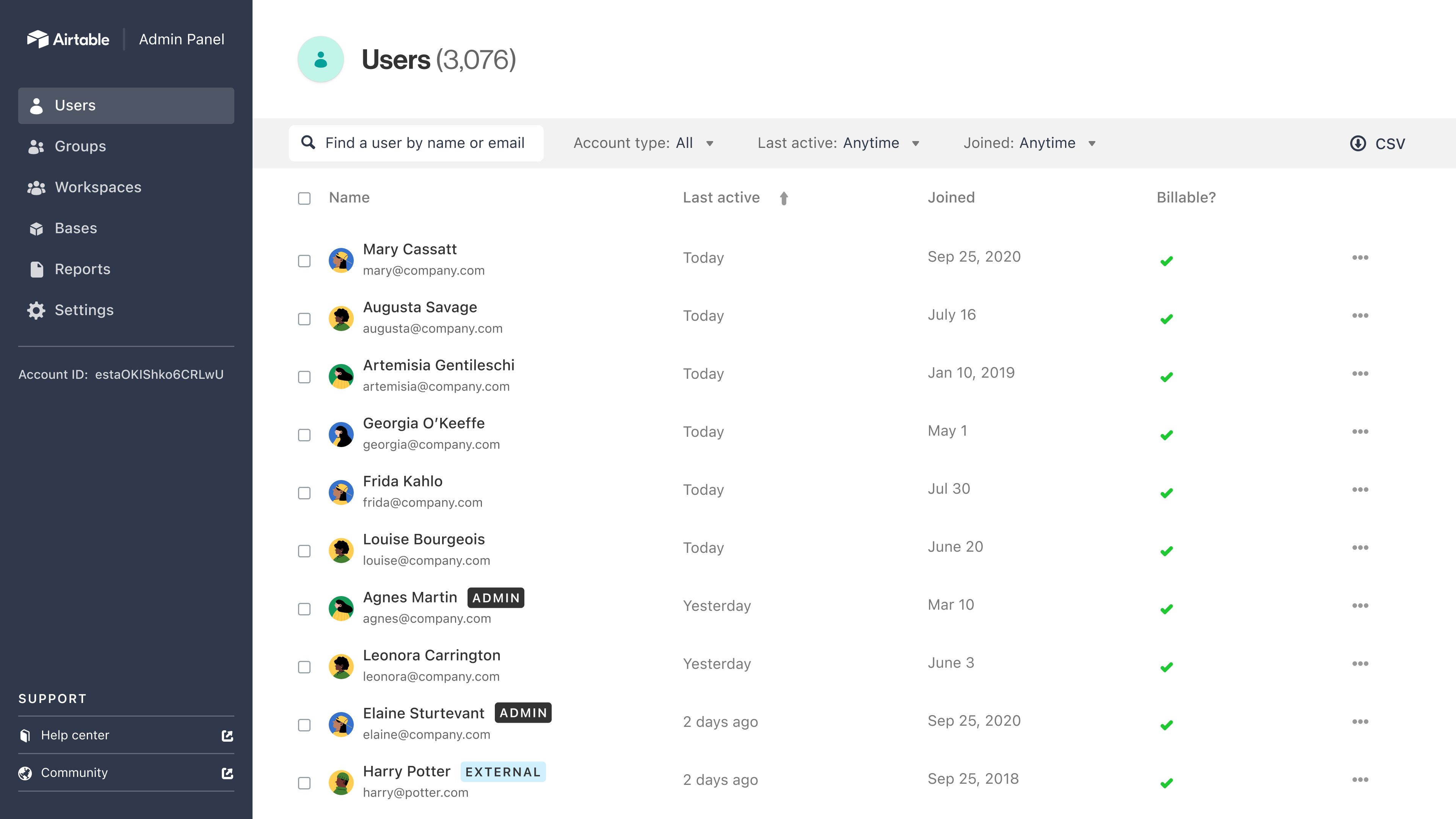Airtable is an easy database-style project management