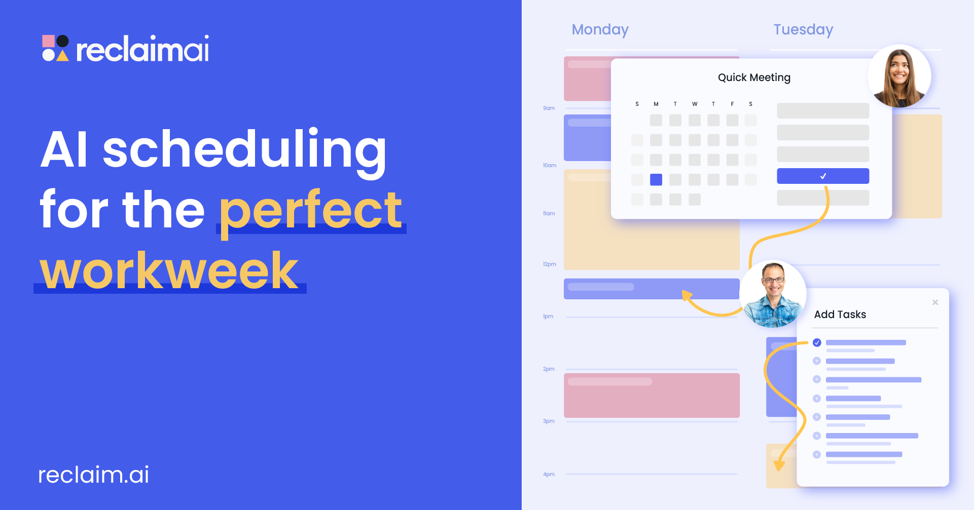 Reclaim.ai for intelligent scheduling for work-life balance