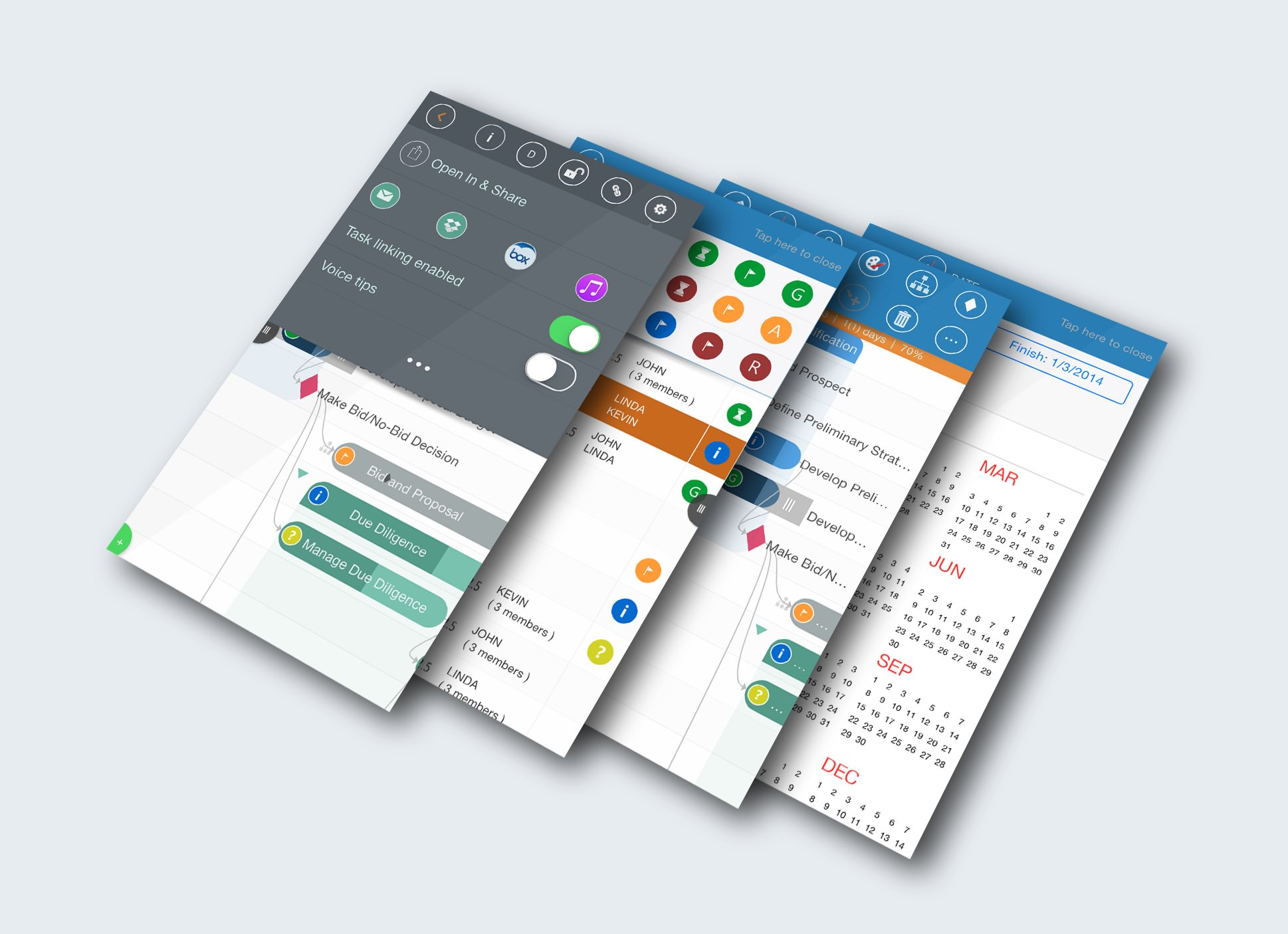 QuickPlan mobile application features