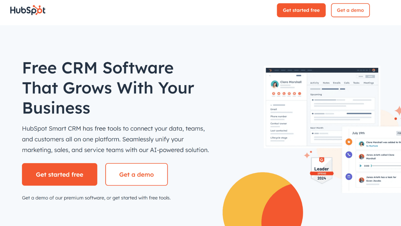 Hubspot CRM software&nbsp;