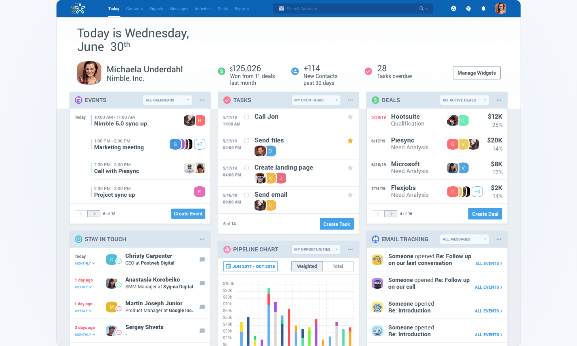 Nimble is a social-first CRM platform