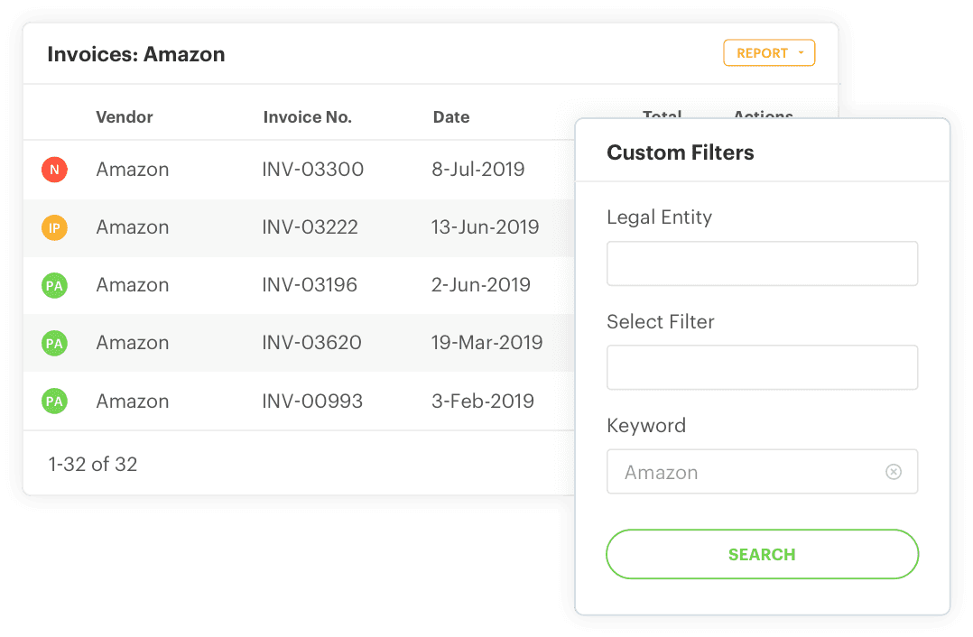 Instant search with Quadient AP