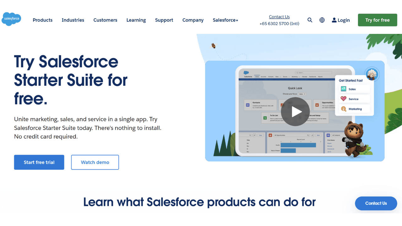 Salesforce starter CRM&nbsp;